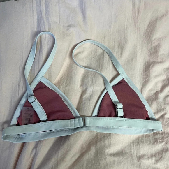 Pink and white bikini top small - Picture 3 of 4